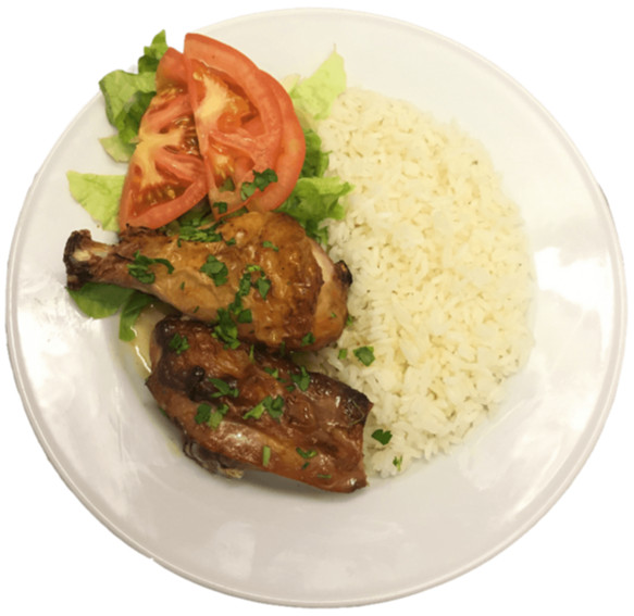Perna de frango no forno com molho de mostarda e alho